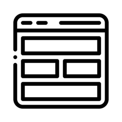 wireframe line icon