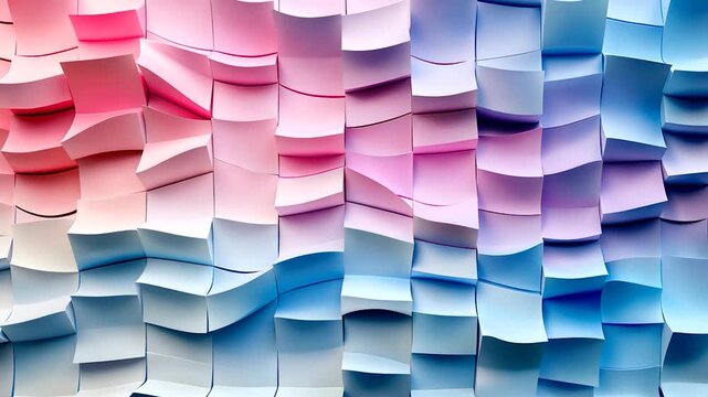 Abstract pattern of overlapping pastel-colored squares