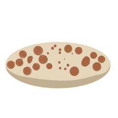 flour bread isolated on white background