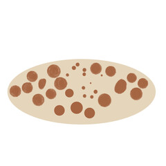 flour bread isolated on white background