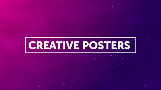 Poster Art 58 - Creative Artistic Modern Poster Design Cinematic Intro Typography Abstract Visual Motion Graphic Slideshow Branding Presentation