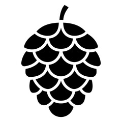 Fototapeta premium Pine Cone Vector Icon