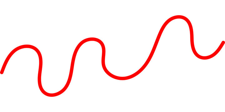 Abstract squiggle patterns with thin red curves and wavy lines forming chaotic continuous flow perfect for modern backgrounds and decorative textile designs