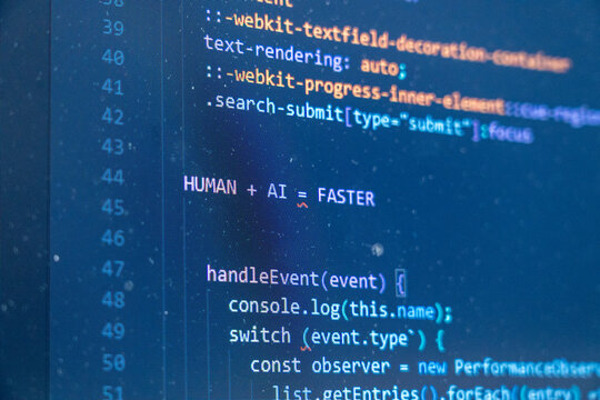 Dynamic Coding with AI Efficiency Slogan