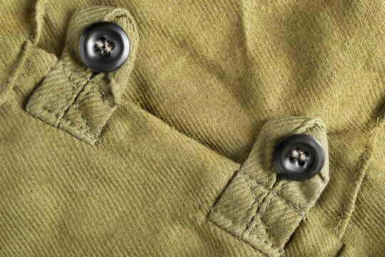 Jacket buttons closeup