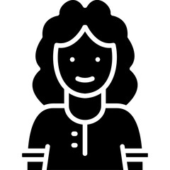 Obraz premium Female Vector Icon