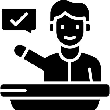 Assertiveness Vector Icon