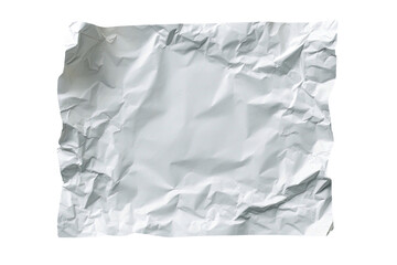 Obraz premium High-angle studio shot of a crumpled white piece of paper, isolated on a black background