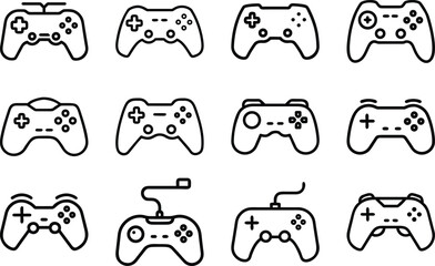 Obraz premium sports and fitness stick figure line icons mega set with running, jumping, cycling, gym workout and athletic activity symbols in outline style
