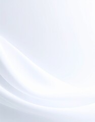 Fototapeta premium White Abstract Background with Flowing Fabric Like Waves Gentle Lighting