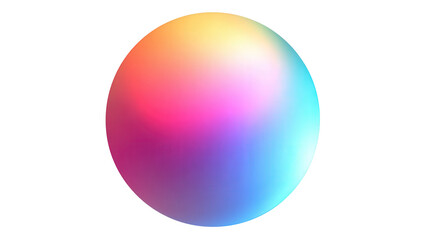 Soft glowing festive gradient circle background isolated on a Transparent background, PNG file.