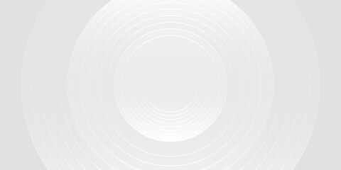 Fototapeta premium Abstract white glowing geometric lines on gray background. Modern shiny blue circle lines pattern. Futuristic technology concept. Suit for cover, poster,
