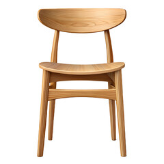 Wooden Chair: A sleek wooden chair showcases the warmth of natural wood, the elegance of minimalist design, and the subtle details of craftsmanship.