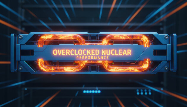 High speed ai energy crunch hardware showing intense digital power in futuristic server room