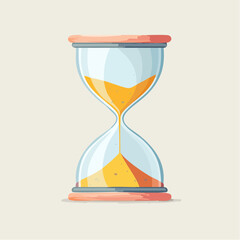 Classic Hourglass Timer with Flowing Sand.