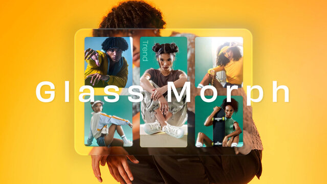 Glass Morph Media Display