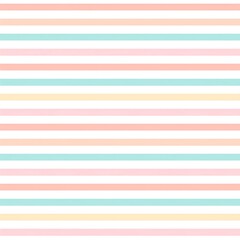 Pastel Colored Horizontal Stripes Background with Gentle Color Palette