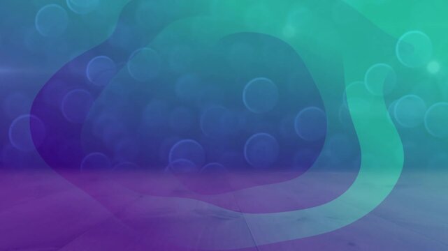 On play, translucent shape shifting right, bokeh drifting, flares pulsing for looping background