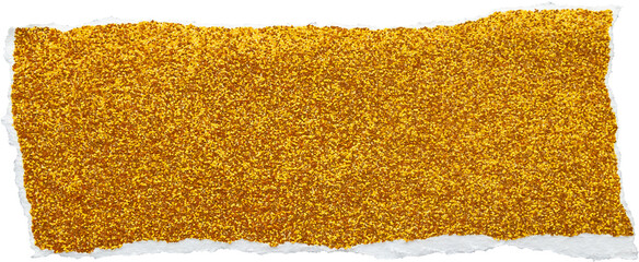 Obraz premium Ripped gold glitter paper torn edges strips isolated background