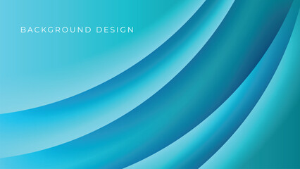 Obraz premium Blue Gradient wave liquid style lines with shadows and light with simple fluid color gradient abstract background