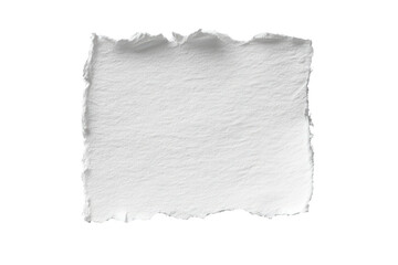 Fototapeta premium Isolated, textured white paper with torn edges against a black background