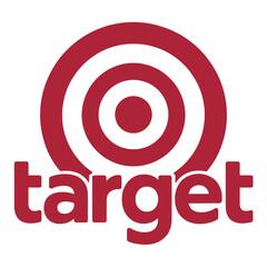 Fototapeta premium The iconic Target logo displayed prominently on a clean white background