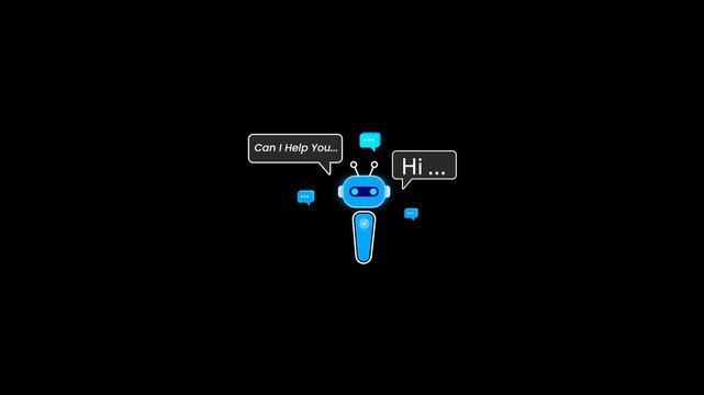 AI Chatbot intelligent digital customer service application concept, computer mobile application uses artificial intelligence chatbots automatically respond online messages to help customers instantly