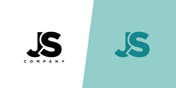 Letter J and S, JS logo design template. Minimal monogram initial based logotype.