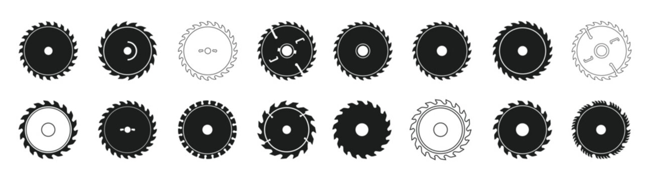  collection of saw border frames saw blade silhouette saw 