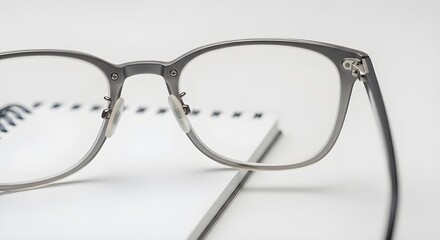 reading lenses, on a white background