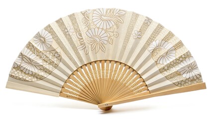 Traditional chinese handheld fan with intricate design
