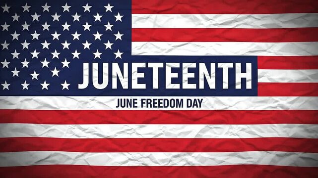 Juneteenth USA Independence Day American Flag Freedom.