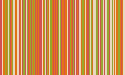 Obraz premium Pattern of vertical stripes, colorful thin and thick lines. Irregular stripe background, vector seamless texture. Abstract striped geometric design in bright colors.