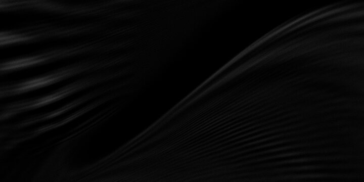 Exclusive, elegant, and high-class Monochrome Gradient abstract visual with fine parallel lines that follow the curve of the gray wave and textured "Grainy" (Sandy) Texture