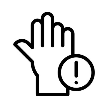 don&rsquo;t interrupt line icon