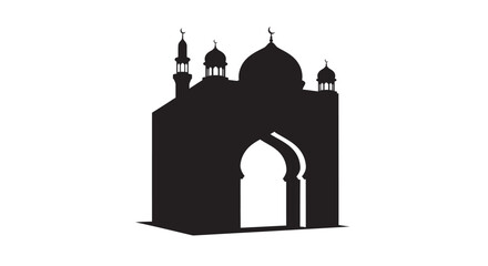 Ramadan Mosque Silhouette Old Town Design