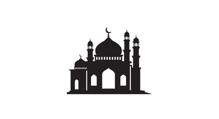 Ramadan Mosque Silhouette Poster Artwork
