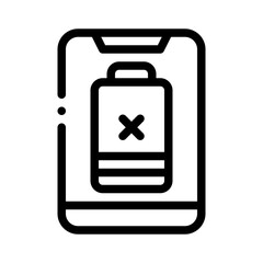 lowbattery line icon