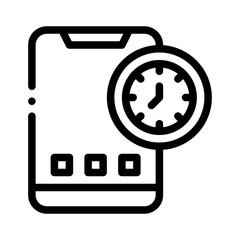 screentime line icon