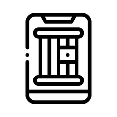 trapped line icon