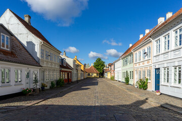 Charming Cobblestone Street Odense Old