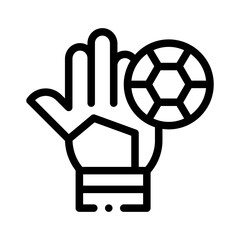 goalkeeper line icon