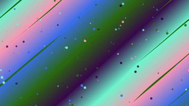 Abstract Rainbow Gradient Background with Diagonal Stripes and Speckles