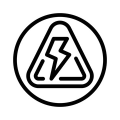 high voltage line icon