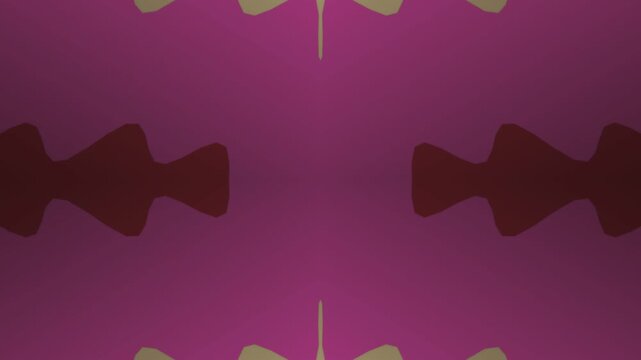Abstract Magenta and Beige Pattern with Repeating Shapes