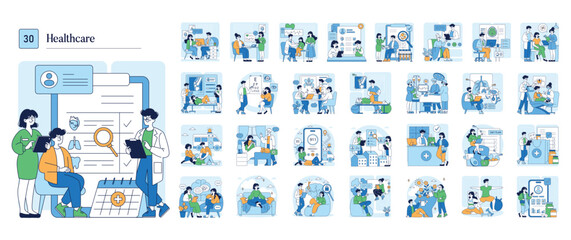 Healthcare Professionals Discussing Patient Records