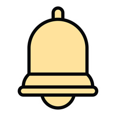 Obraz premium Notification Bell Vector Icon, User Interface Related Lineal Colour Style Vector Icon.