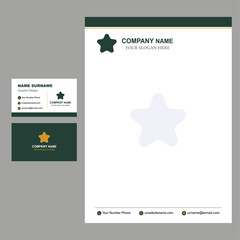 Clean Professional Business Card and Letterhead Template