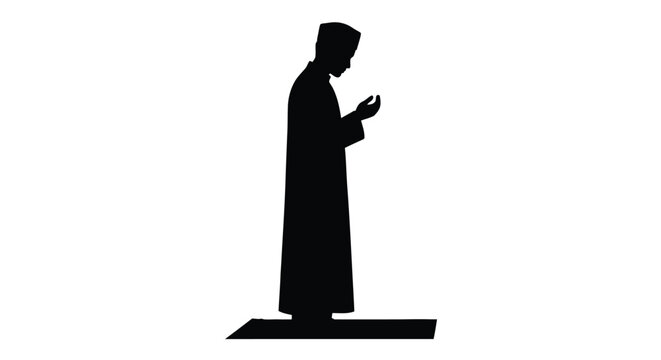 Ramadan Scene of Prayer and Purification