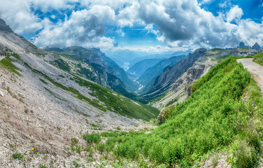 Val d'Ansiei valley and Auronzo di Cadore, Dolomites, Italy